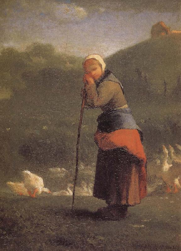 Jean Francois Millet Shepherdess France oil painting art